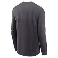 Men's Nike Anthracite Arizona Cardinals Volt Performance Long Sleeve T-Shirt