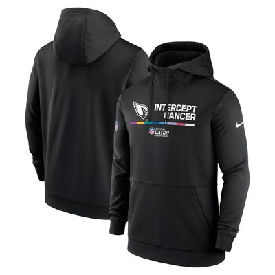 Men's Nike Black Arizona Cardinals 2022 NFL Crucial Catch - Therma Performance Pullover Hoodie
