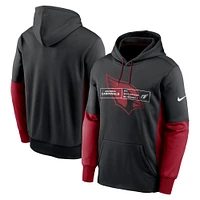 Sweat à capuche en molleton blocs de couleur Nike Cardinals l'Arizona noir pour homme