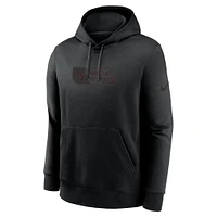 Sweat à capuche Nike Edge French Terry Club noir pour homme des Arizona Cardinals