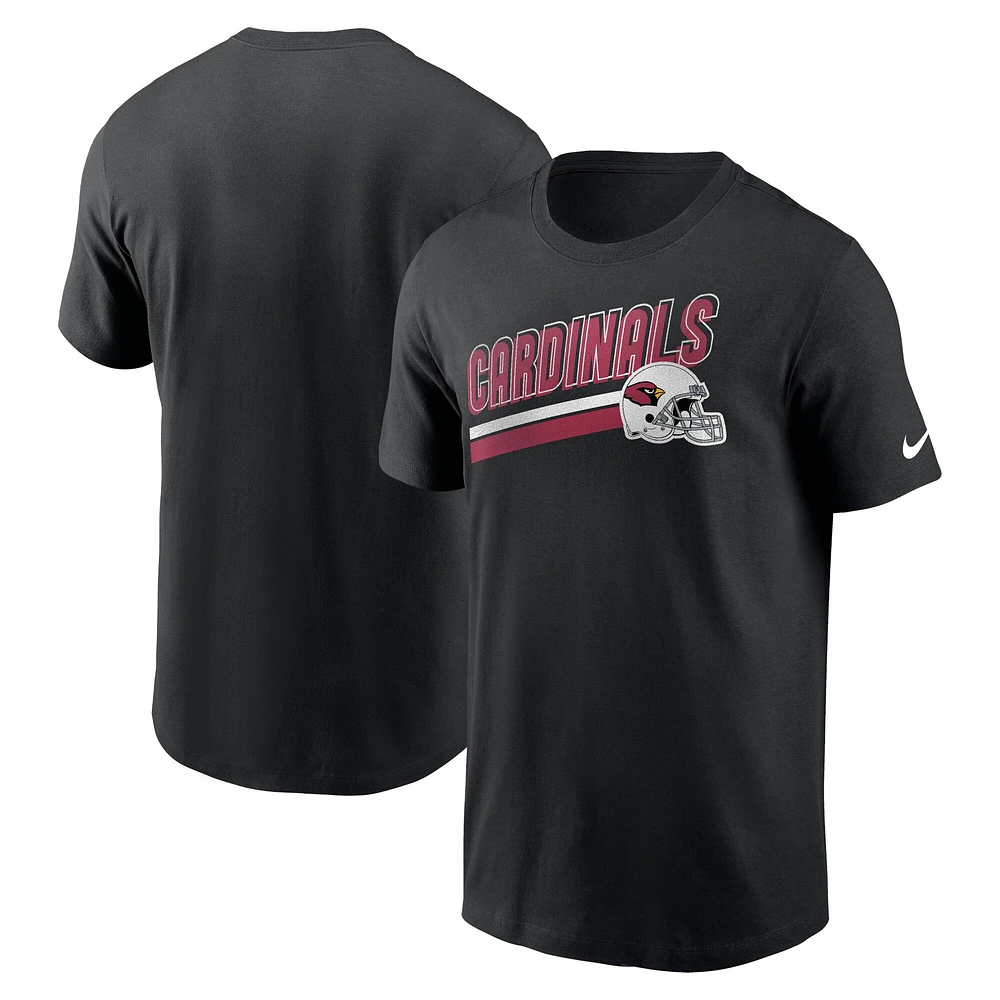 T-shirt pour homme Nike Arizona Cardinals Essential Blitz Lockup noir