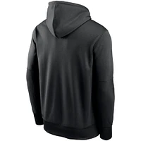 Men's Nike Black Arizona Cardinals Fan Gear Primary Logo Therma Performance Pullover Hoodie