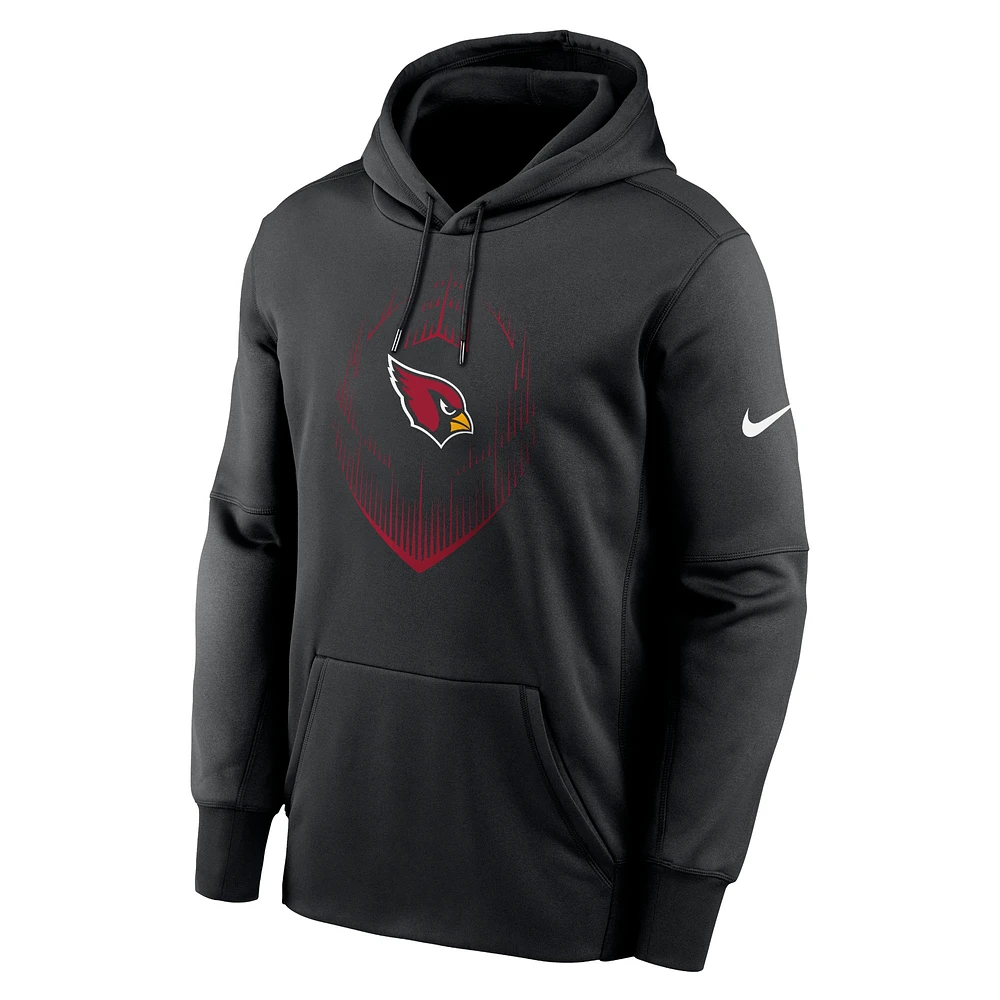 Men's Nike Black Arizona Cardinals Icon Performance Pullover Hoodie