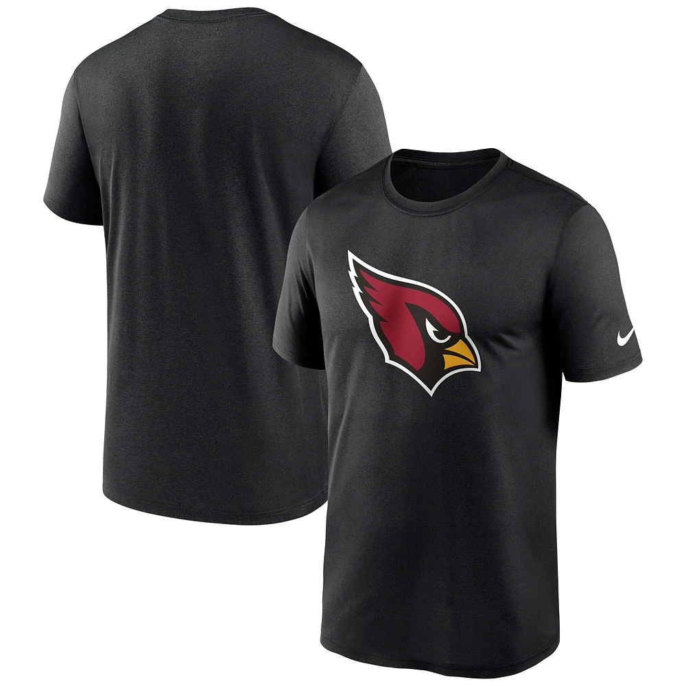 T-shirt de performance à logo Legend des Cardinals l'Arizona Nike pour homme, noir