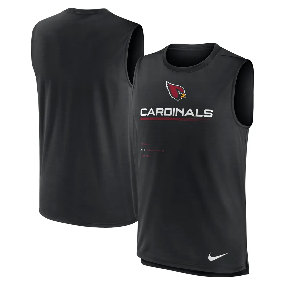 Débardeur Nike Arizona Cardinals Muscle Trainer pour homme, noir