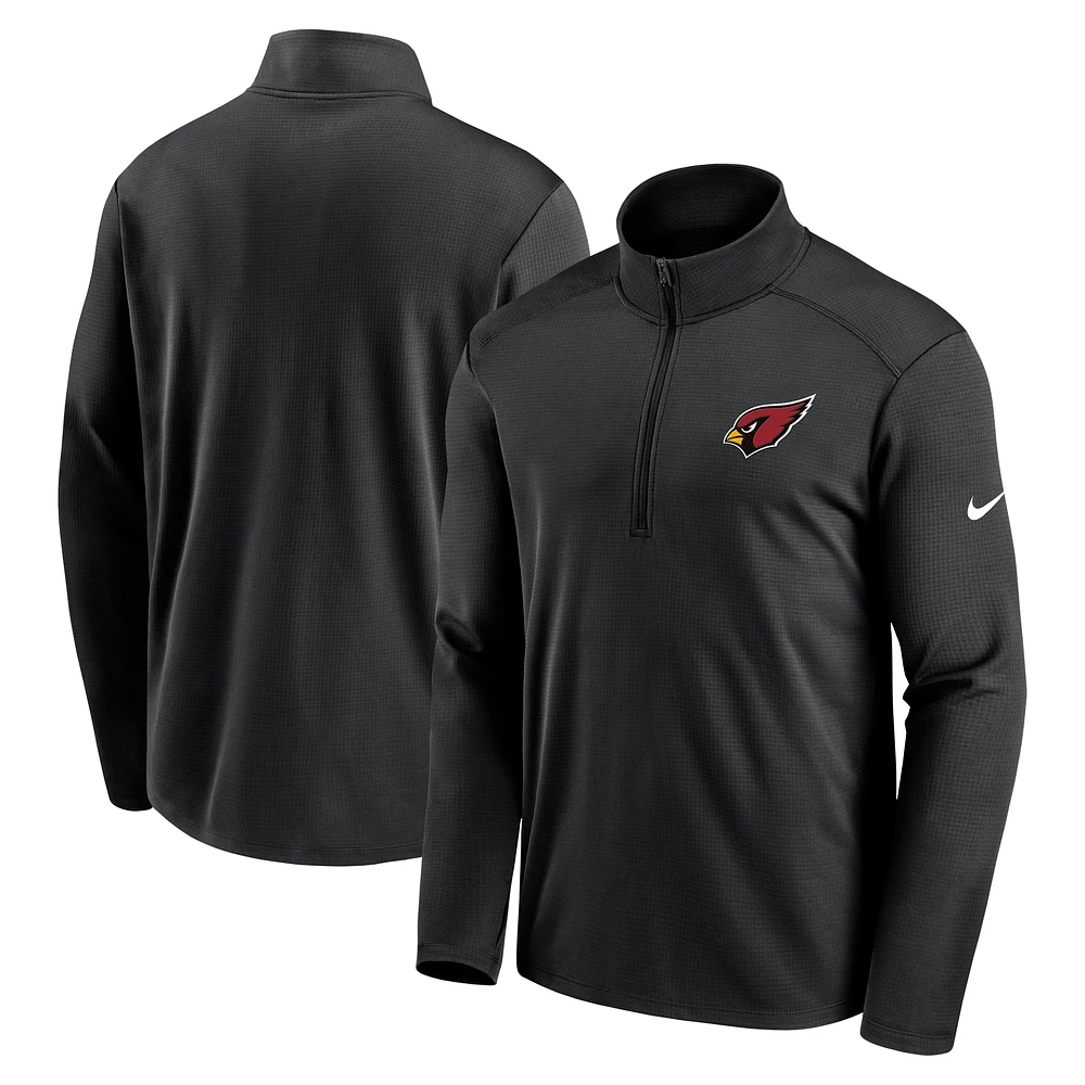 Men's Nike Black Arizona Cardinals Pacer Half-Zip Pullover