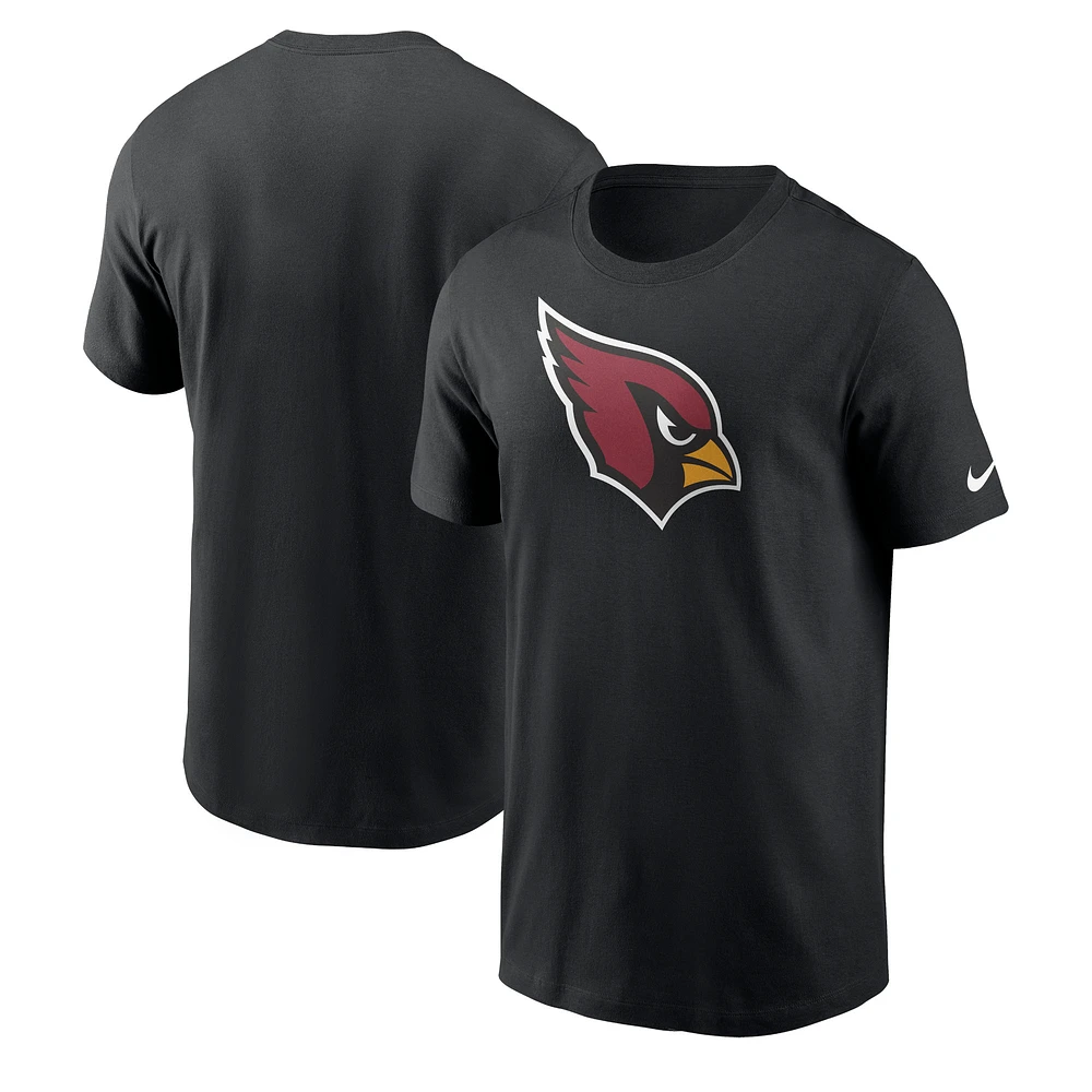 T-shirt Nike noir avec logo principal des Arizona Cardinals pour homme