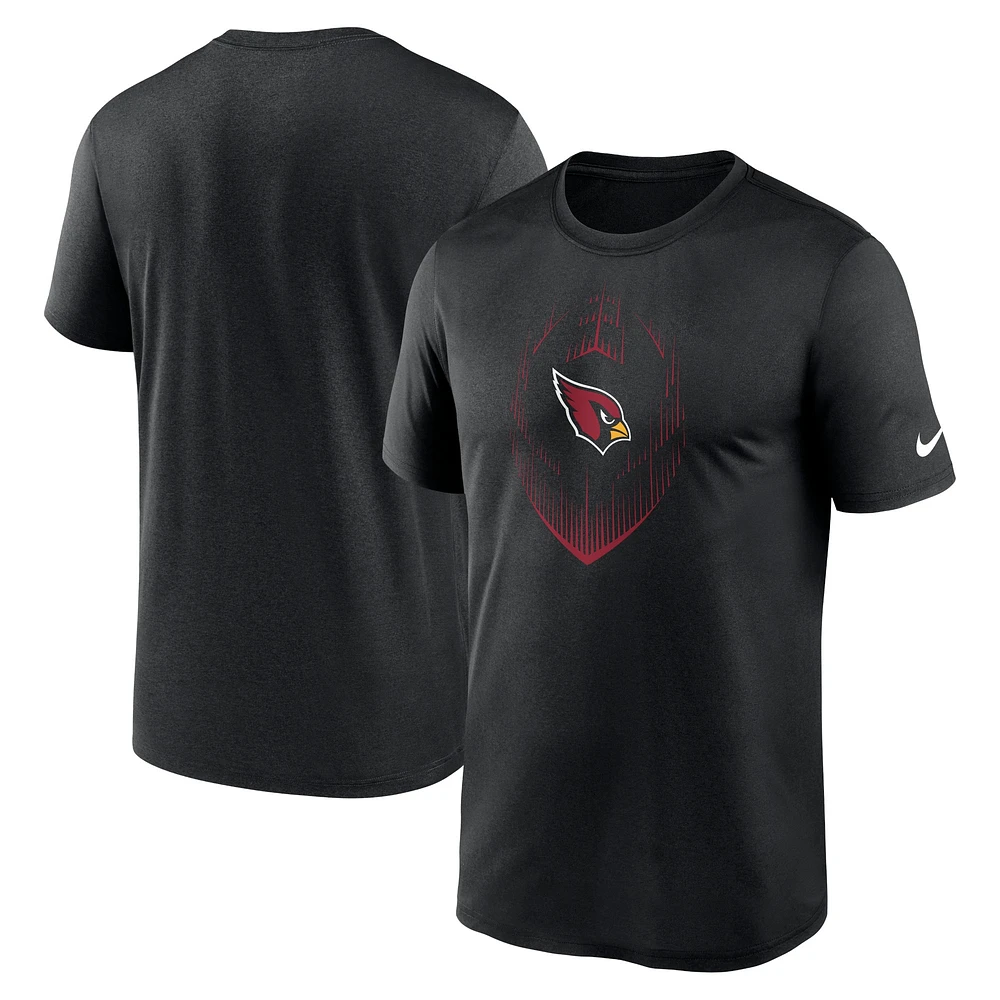 T-shirt Nike Primetime Legend Icon Performance noir pour homme des Cardinals de l'Arizona