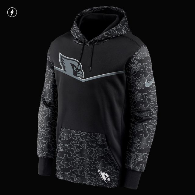 Nike Men's Nike Black Arizona Cardinals RFLCTV Chevron Pullover Hoodie