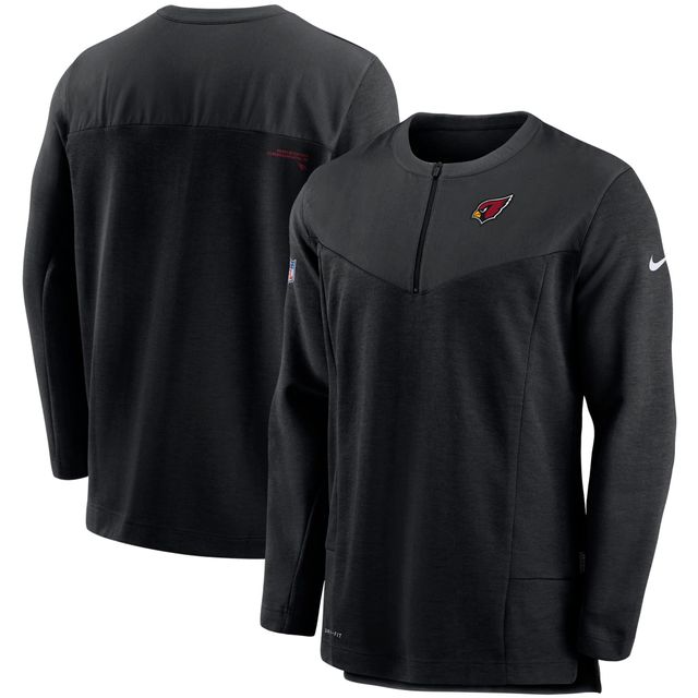 Veste de performance à demi-glissière anti-UV Nike Arizona Cardinals Sideline pour homme - Noir