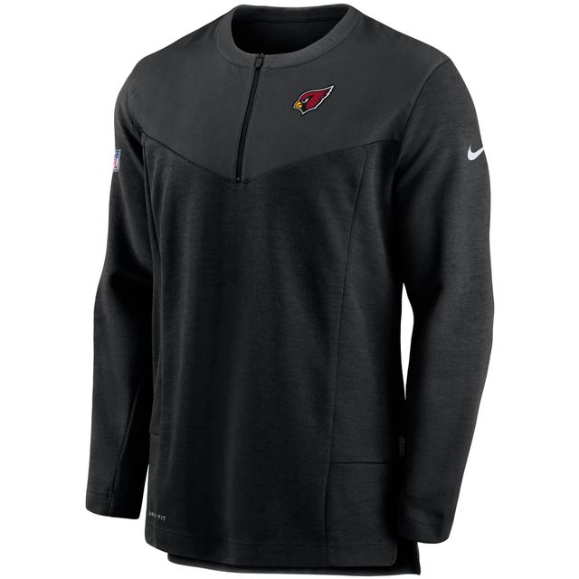 Veste de performance à demi-glissière anti-UV Nike Arizona Cardinals Sideline pour homme - Noir