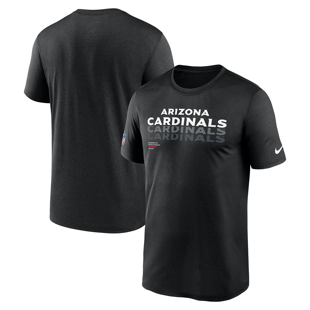 Men's Nike Black Arizona Cardinals Sideline Legend Performance T-Shirt