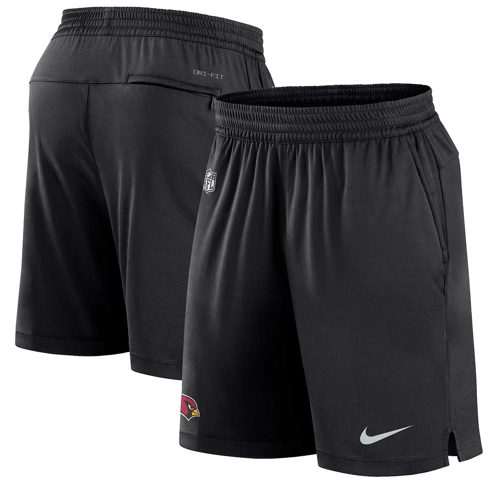 Short Performance Sideline Arizona Cardinals Nike pour homme, noir