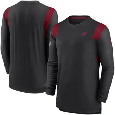 Arizona Cardinals Nike Sideline Tonal Logo Performance Player Long Sleeve T-Shirt - Black