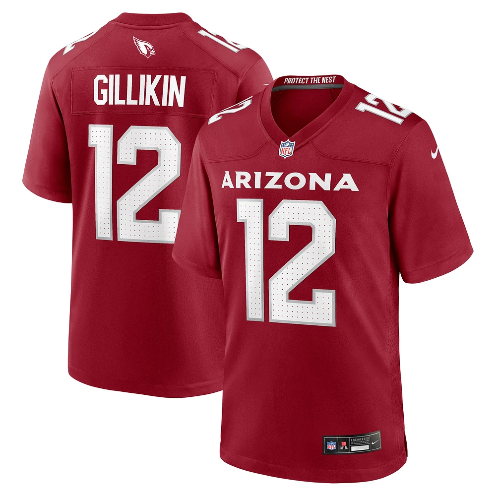 Maillot de match Nike Blake Gillikin Cardinal Arizona Cardinals pour homme