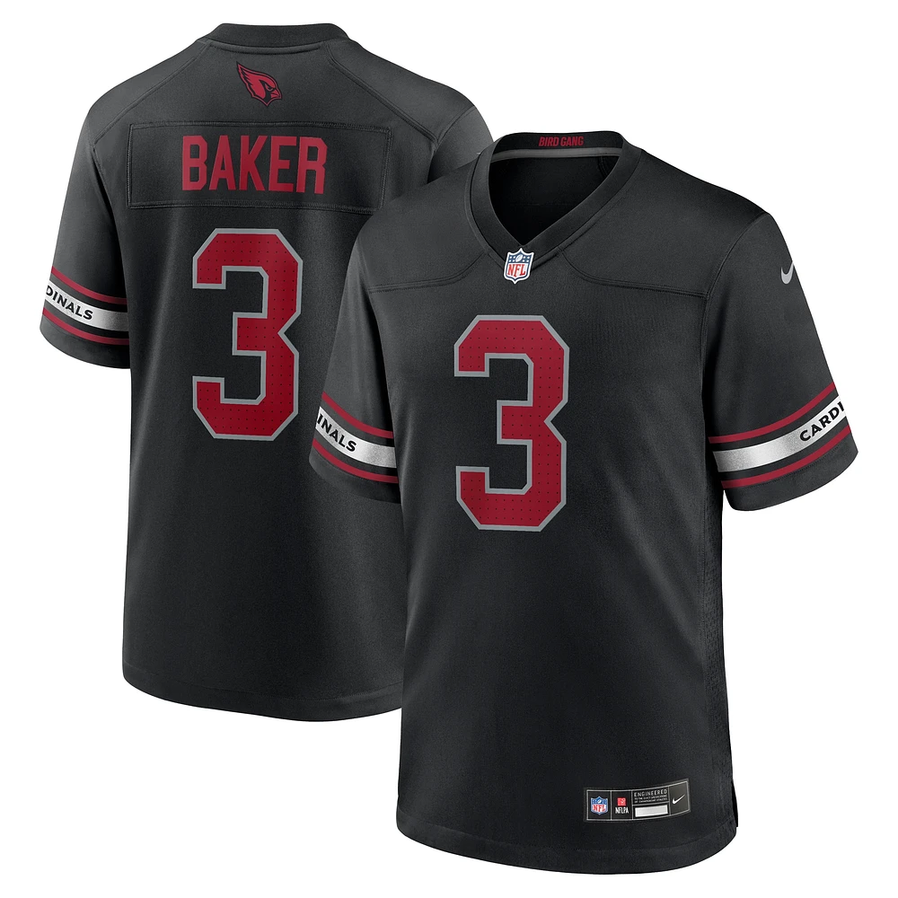 Maillot de match Nike Budda Baker pour hommes, noir, Arizona Cardinals