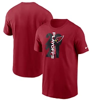 T-shirt Nike Cardinal Arizona Cardinals 2021 NFL Playoffs Bound pour homme