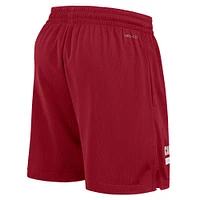 Men's Nike Cardinal Arizona Cardinals 2024 Sideline Performance Mesh Shorts