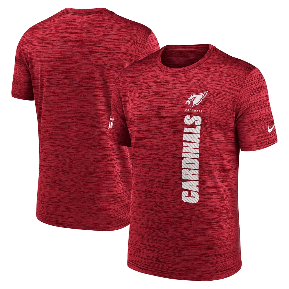 T-shirt Nike Cardinal Arizona Cardinals 2024 Sideline Velocity Performance pour homme