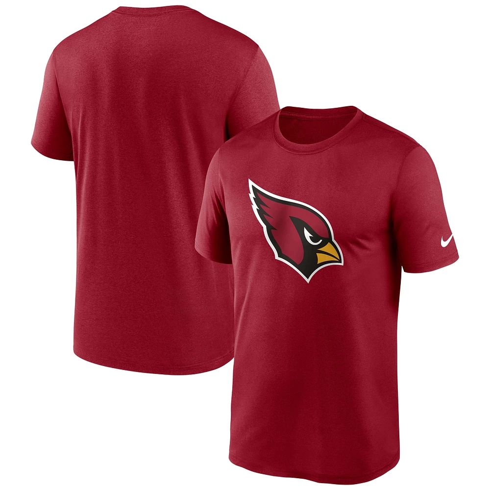 T-shirt de performance Nike Cardinal Arizona Cardinals Legend Logo pour homme