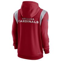 Men's Nike Cardinal Arizona Cardinals Performance Sideline Lockup Full-Zip Hoodie