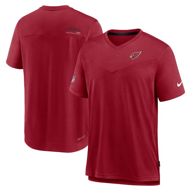 Nike Cardinal Arizona Cardinals 2022 Sideline Coach Chevron Lock Up Performance T-shirt à col en V pour homme