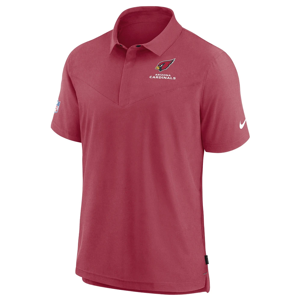 Polo de performance Nike Cardinal Arizona Cardinals Sideline Lockup pour homme