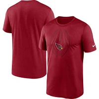 T-shirt Nike Cardinal Arizona Cardinals Team Legend Icon Performance pour homme