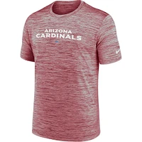 T-shirt de performance Nike Cardinal Arizona Cardinals Velocity pour homme