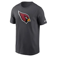 T-shirt à logo principal des Cardinals de l'Arizona gris anthracite Nike pour homme