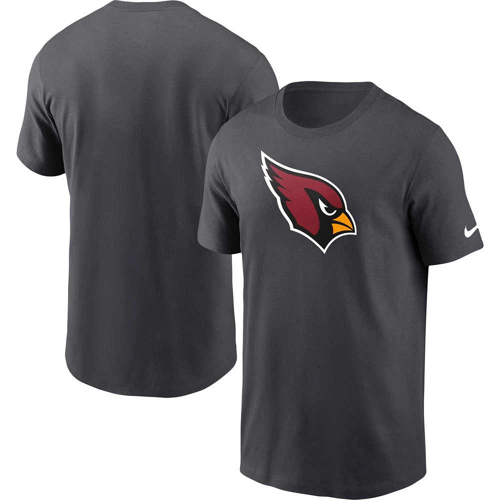 T-shirt à logo principal des Cardinals de l'Arizona gris anthracite Nike pour homme