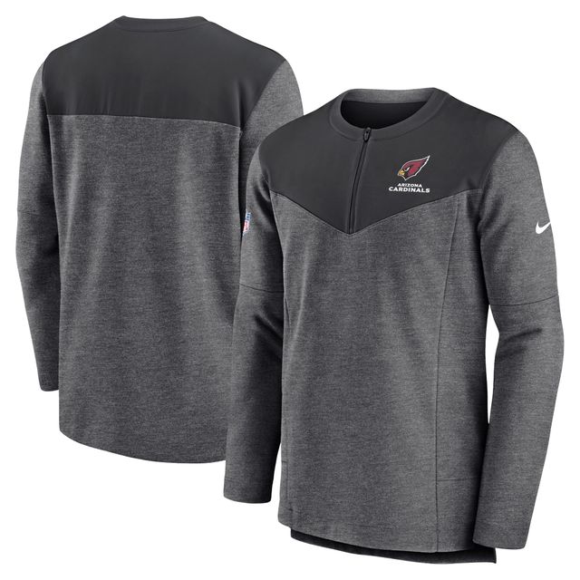 Haut à quart de zip Performance Arizona Cardinals Sideline Lockup Nike pour homme, anthracite