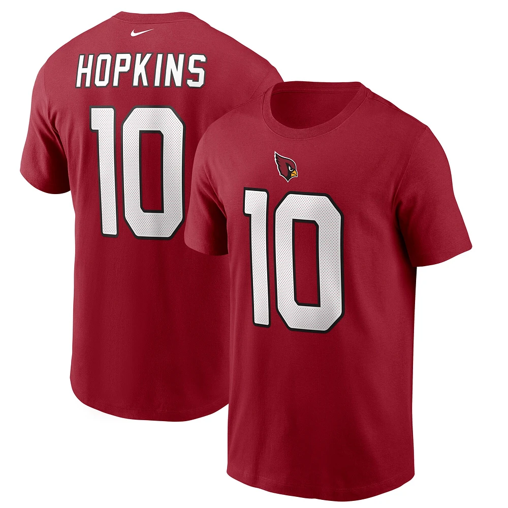 T-shirt avec nom et numéro de joueur Nike DeAndre Hopkins Cardinal des Arizona Cardinals pour homme