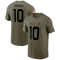 Men's Nike DeAndre Hopkins Olive Arizona Cardinals Salute To Service Name & Number T-Shirt