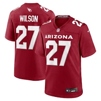 Maillot de match l'équipe Nike Divaad Wilson Cardinal des Arizona Cardinals pour homme