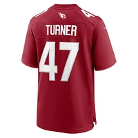 Men's Nike Ezekiel Turner  Cardinal Arizona Cardinals Team Game Jersey