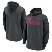 Men's Nike Heathered Charcoal/Black Arizona Cardinals Surrey Legacy Pullover Hoodie