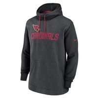 Men's Nike Heathered Charcoal/Black Arizona Cardinals Surrey Legacy Pullover Hoodie