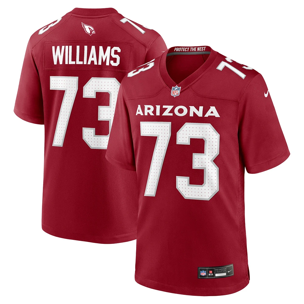 Men's Nike Jonah Williams  Cardinal Arizona Cardinals Team Game Jersey