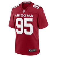 Men's Nike Khyiris Tonga  Cardinal Arizona Cardinals Team Game Jersey