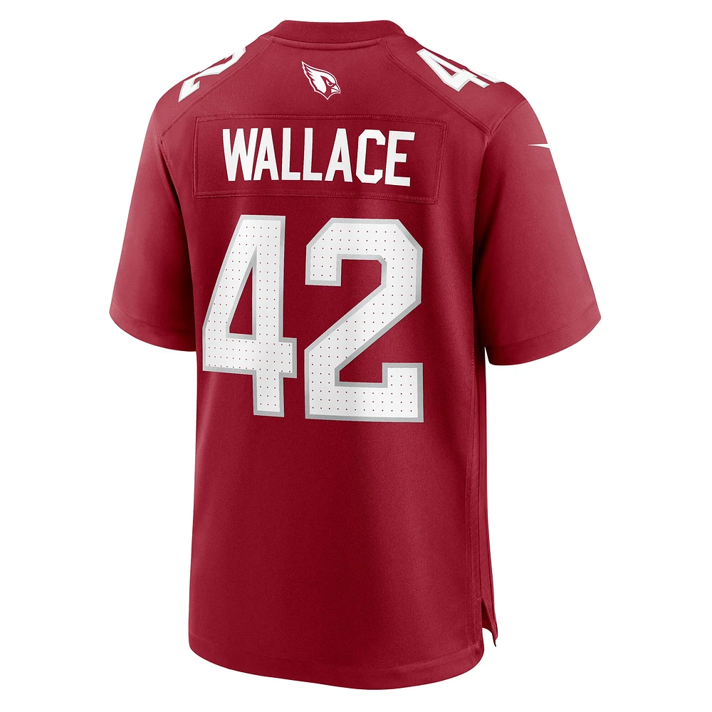 Maillot de match l'équipe Nike K'Von Wallace Cardinal des Arizona Cardinals pour homme