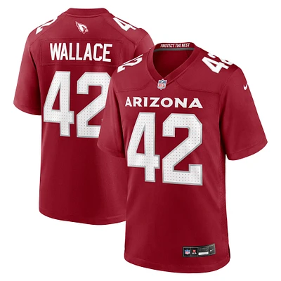 Maillot de match l'équipe Nike K'Von Wallace Cardinal des Arizona Cardinals pour homme