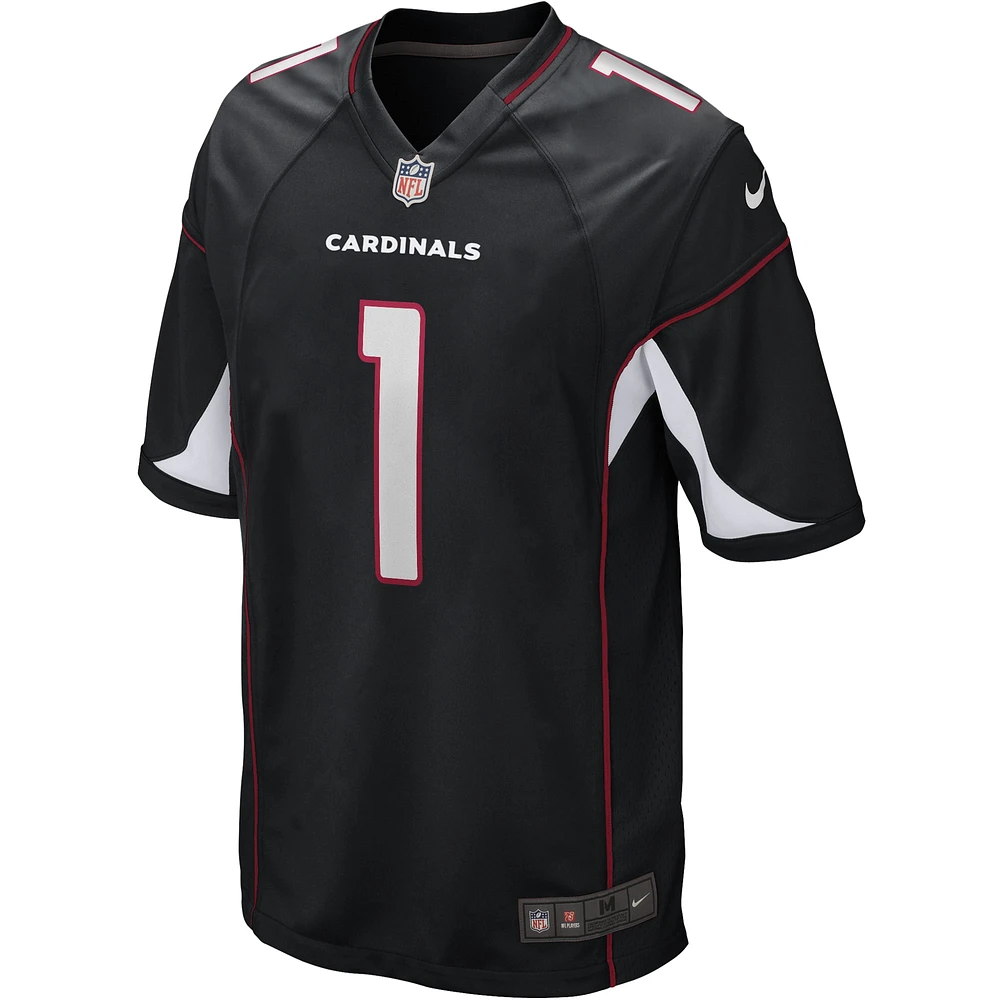 Maillot de match alternatif Nike Kyler Murray pour hommes, noir, Arizona Cardinals