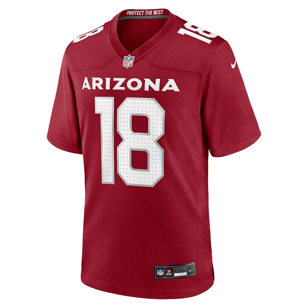 Maillot de match Nike Marvin Harrison Jr. Cardinal des Arizona Cardinals pour homme