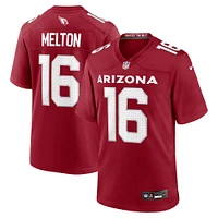 Men's Nike Max Melton  Cardinal Arizona Cardinals Team Game Jersey