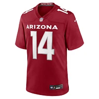 Maillot de match l'équipe Nike Michael Wilson Cardinal des Arizona Cardinals pour homme