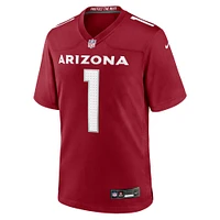 Maillot de match Nike numéro 1 Dad Cardinal Arizona Cardinals pour homme