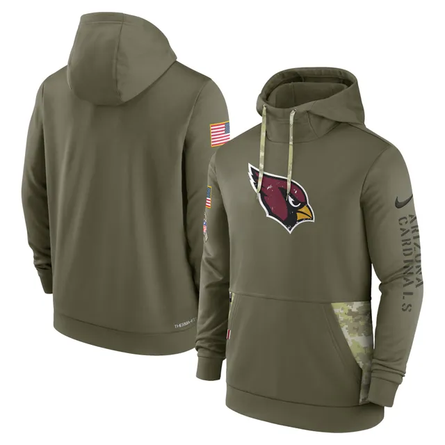 Youth Nike Olive Philadelphia Eagles 2021 Salute To Service Therma  Performance Pullover Hoodie