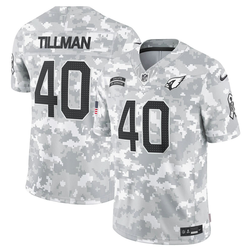 Men's Nike Pat Tillman Arctic Camo Arizona Cardinals 2024 Salute to Service Retired Player Limited Jersey