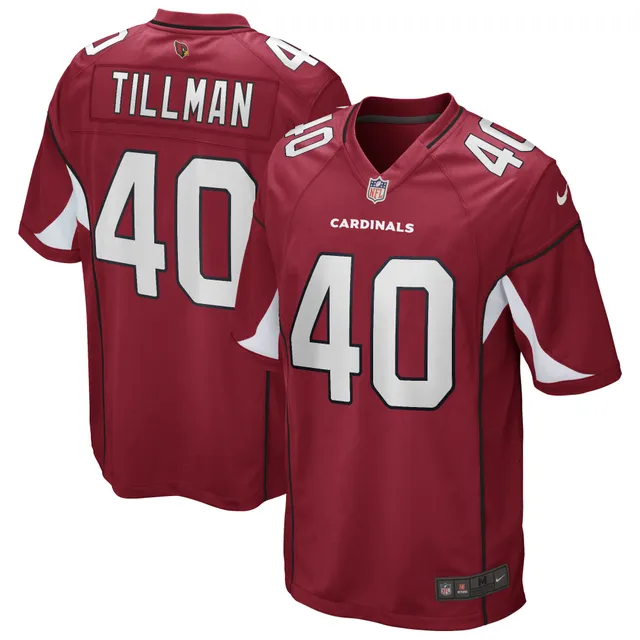 Nike Arizona Cardinals No40 Pat Tillman Anthracite Salute to Service Youth Stitched NFL Limited Therma Long Sleeve Jersey